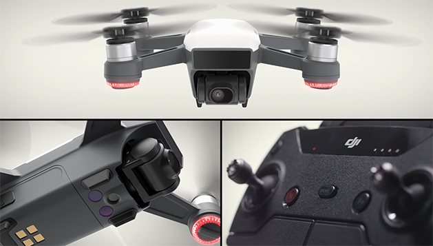 DJI Spark drone with remote